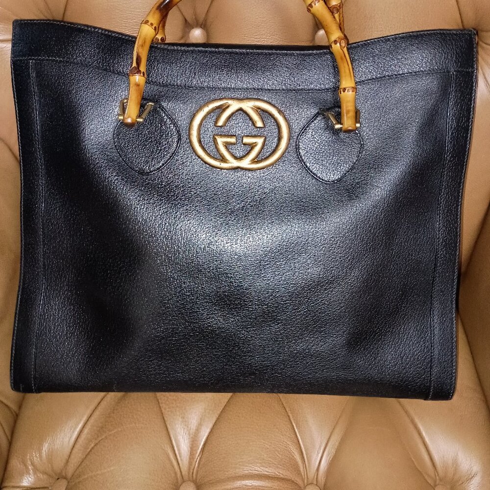 GUCCI BAMBOO TOTE (extra large, vintage)
